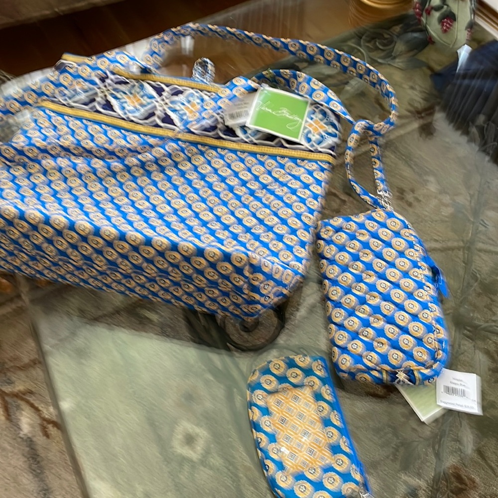 Vera Bradley Riviera Blue Set - Picture 2 of 7